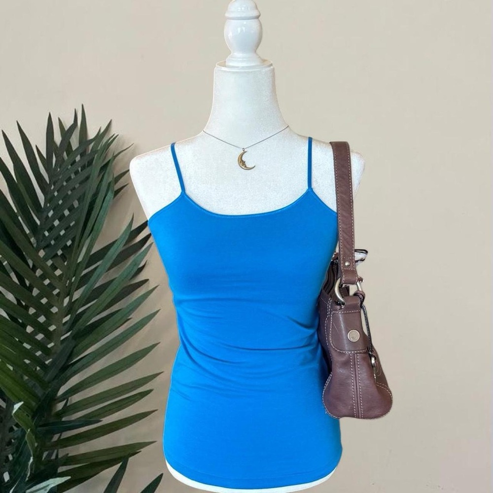 Y2K blue cami tank Miley Cyrus & Max Azria 2000s 💙